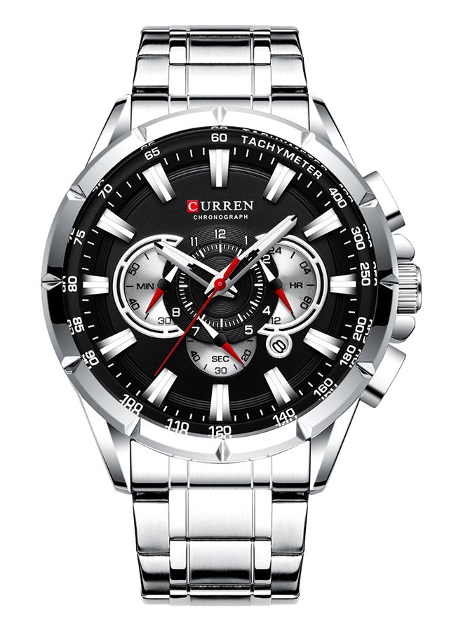 CURREN - Men's Stainless Steel Chronograph Watch J4211S-B-KM - 42 mm - Silver - Image 1