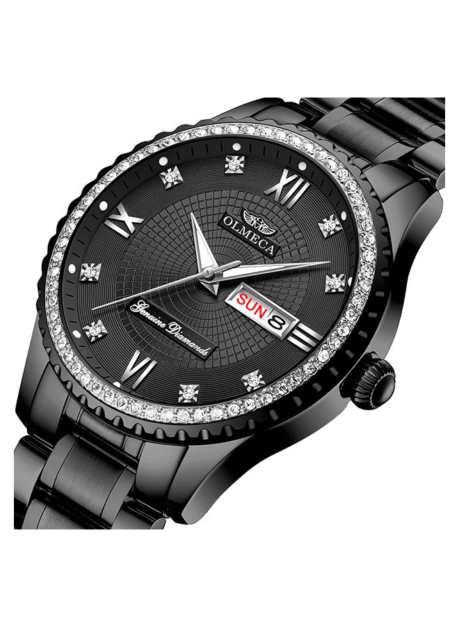 Olmeca Men's Alloy Analog Wrist Watch J4130-4-KM - 42 mm - Black  - Image 2