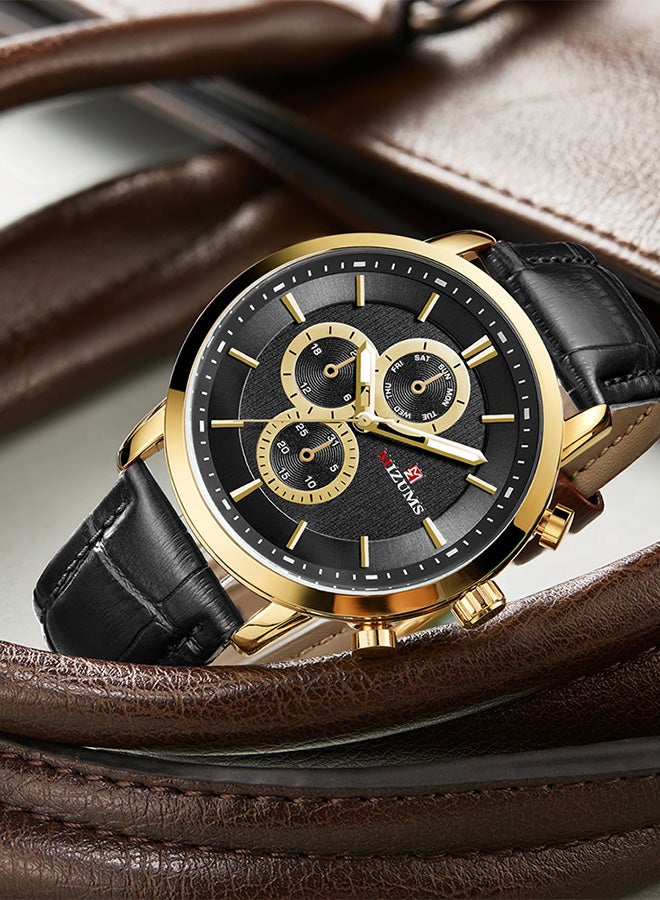 MIZUMS Men's Alloy Chronograph Wrist Watch J3827B1-KM - Image 3