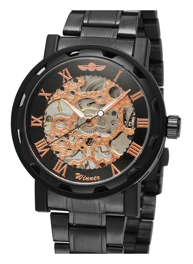 وينر ساعة يد من الستانلس ستيل طراز J3816B-1-KM - 42 مم - لون أسود للرجال - Image 1