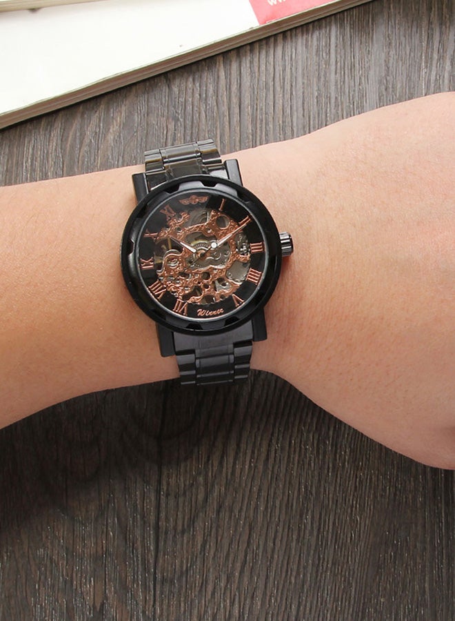 وينر ساعة يد من الستانلس ستيل طراز J3816B-1-KM - 42 مم - لون أسود للرجال - Image 3