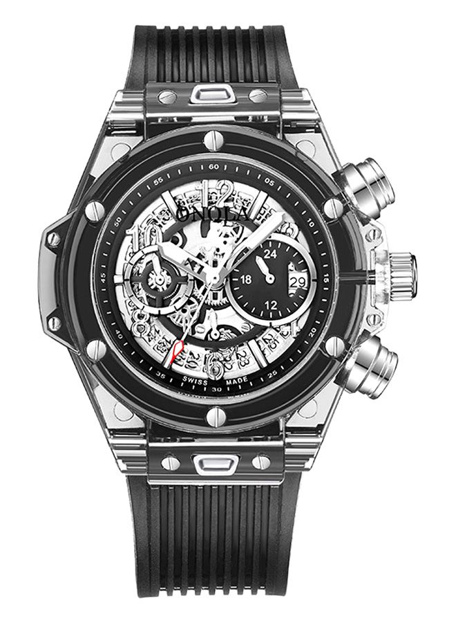أونولا ساعة يد كرونوغراف Chronograph متعددة الوظائف. تحوي على جل السيليكا الماصّ للرطوبة, طراز J4229-2-KM للرجال 
