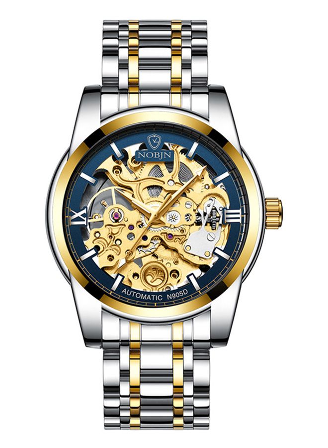 Nightlight Hollow Out Stainless Steel Chronograph Watch J3989BL-KM