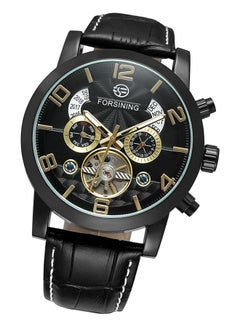 Generic Men's Waterproof Leather Analog Watch J3820B-1-KM  - Image 2