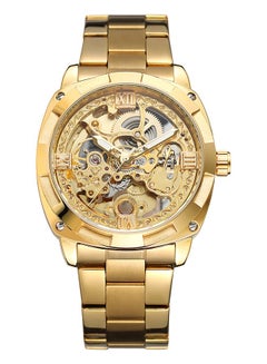 Generic Men's Skeleton Automatic Winding Stainless Steel Analog Watch J3620G-KM  - Image 2