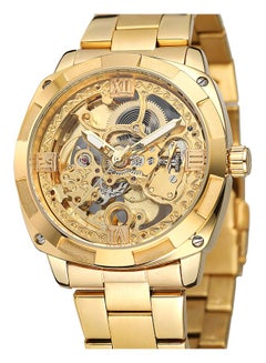 Generic Men's Skeleton Automatic Winding Stainless Steel Analog Watch J3620G-KM  - Image 3
