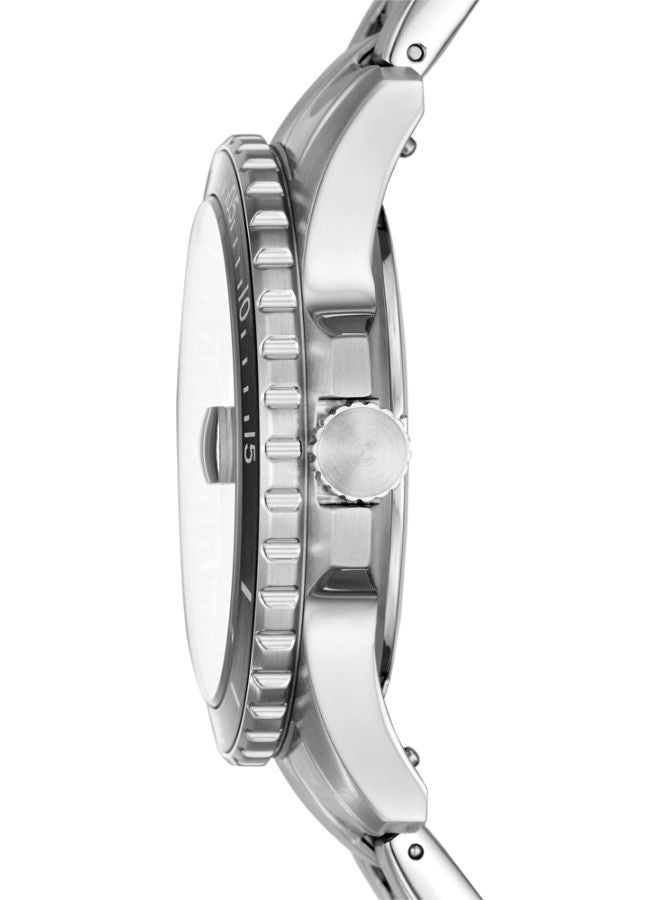 FOSSIL Men's Water Resistant Analog Watch FS5668 - 42 mm - Silver  - Image 3