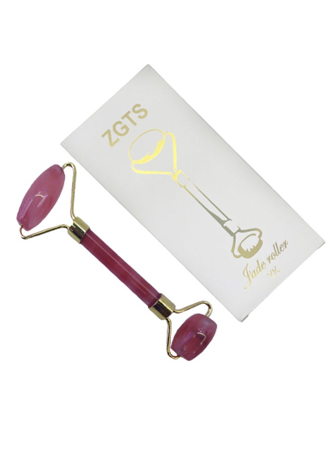 ZGTS Facial Massage Jade Roller Dark Pink