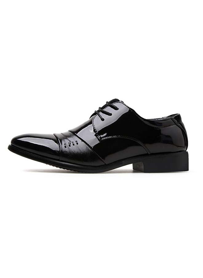 Generic Zaitun Men's Oxfords  Patent Leather Pointed Toe Business Shoes Black  - Image 2