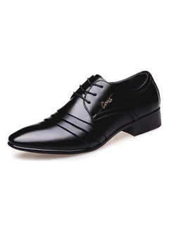 Pointed Toe Lace-Up Formal Shoes Black - v1602232914/N38255538V_2