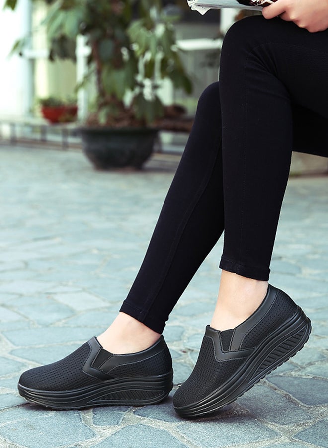 Breathable Durable Shoes Black  - Image 1