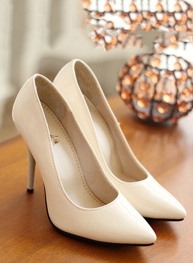Pointed Toe Chic Shoes White  - Image 1