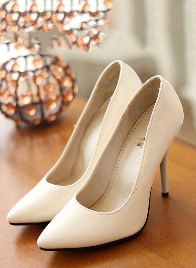 Pointed Toe Chic Shoes White  - Image 3