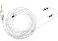 TRN T3 8 Core MMCX Upgrade Earphones Cable Silver  - Image 1