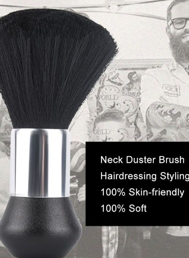 Generic - Barber Hair Sweep Brush Black/Silver - Image 1
