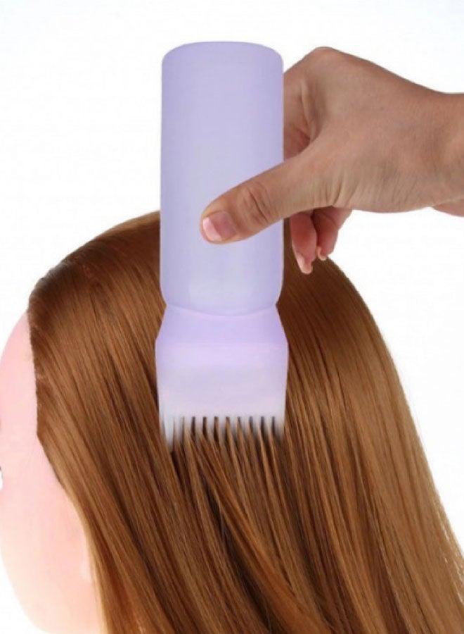 Generic - Hair Oil And Dye Dispenser Box With Applicator Brush White 17 x 4.5cm - Image 1