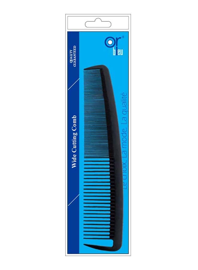 Or Bleu Wide Cutting Comb Black 21cm - Image 2