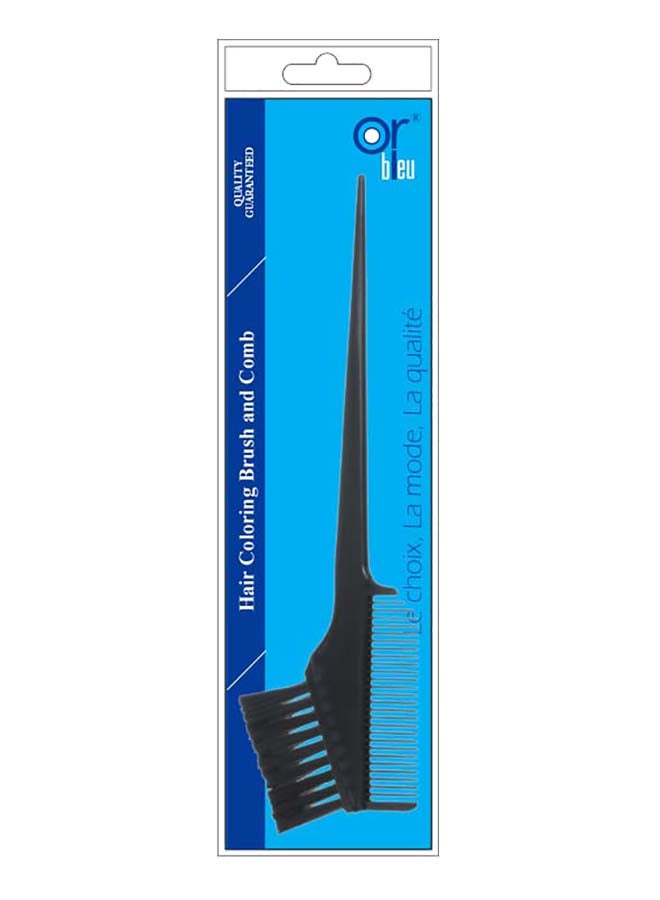 Or Bleu Hair Colouring Brush And Comb Black 22.5cm - Image 2
