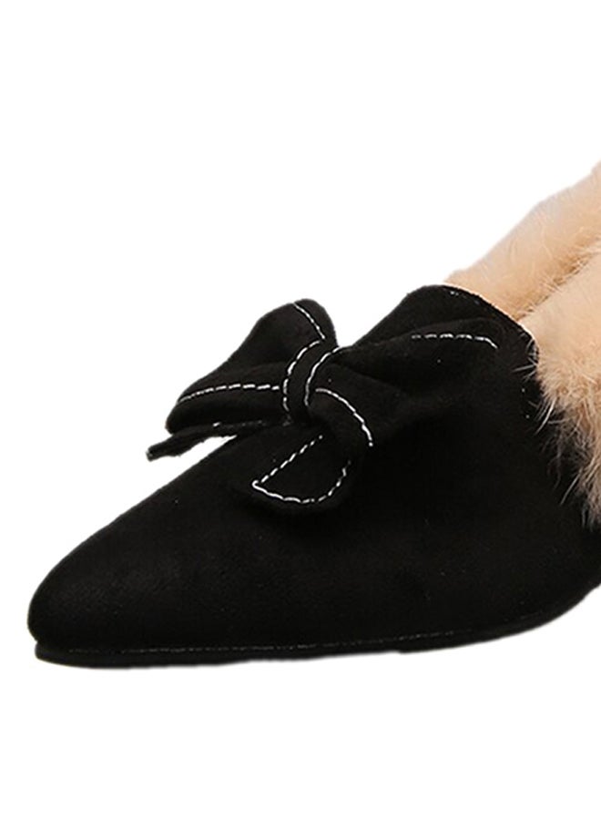 Low Heel Pointed Toe Pumps Black  - Image 3