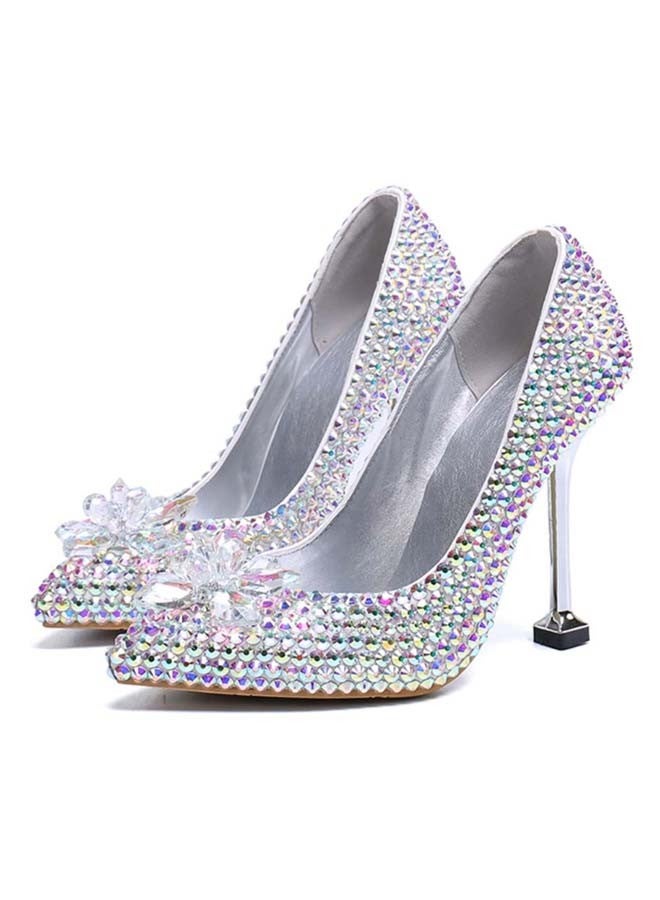 Rhinestone Detail High Heel Pumps Multicolour  - Image 2