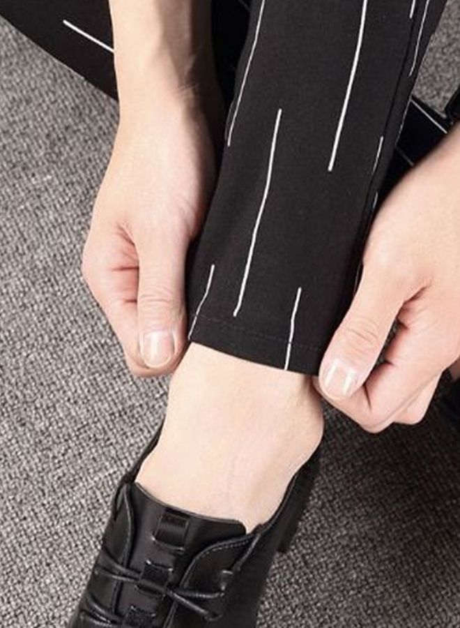 Lace-up Pointed Oxford Casual Shoes Black - Image 3