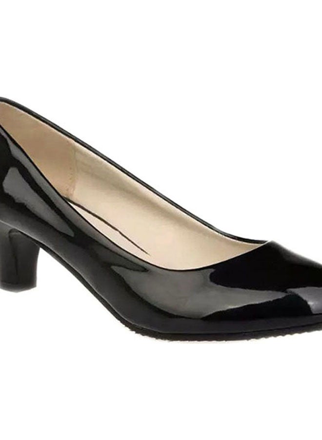 Slip-On Low Heeled Pumps Black  - Image 3