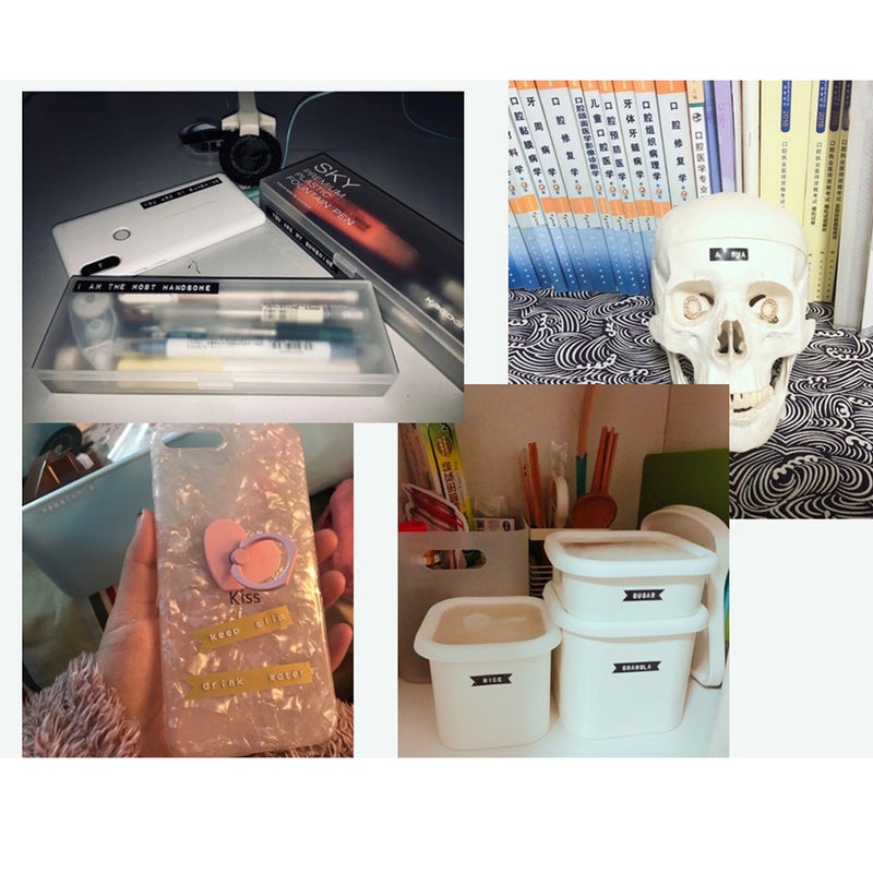 Mini Portable Manual Label Maker With Plastic PVC 9mm Tapes Lettering Machine Multicolor  - Image 2