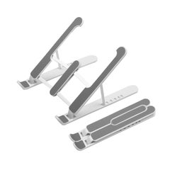 Generic Adjustable Aluminum Alloy Foldable Laptop Stand White  - Image 4