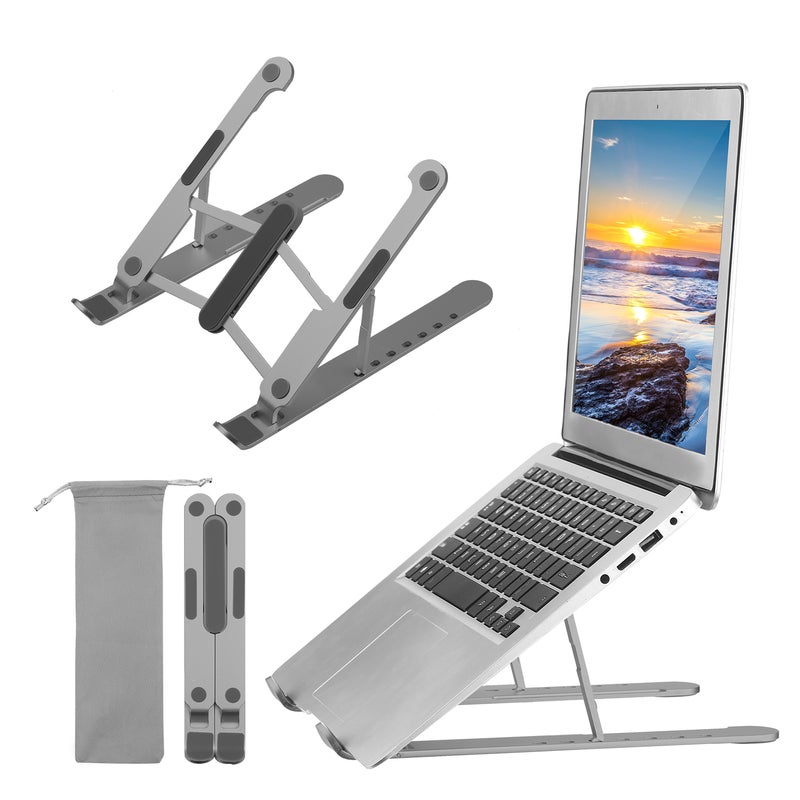 Adjustable Portable Elevator Laptop Stand Black - Image 1
