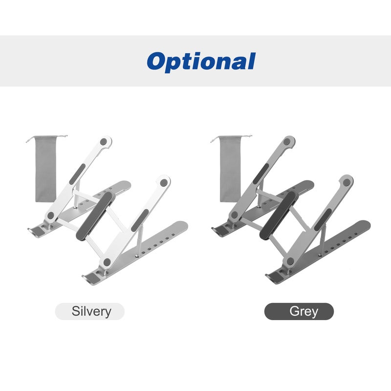 Adjustable Portable Elevator Laptop Stand Silver  - Image 2