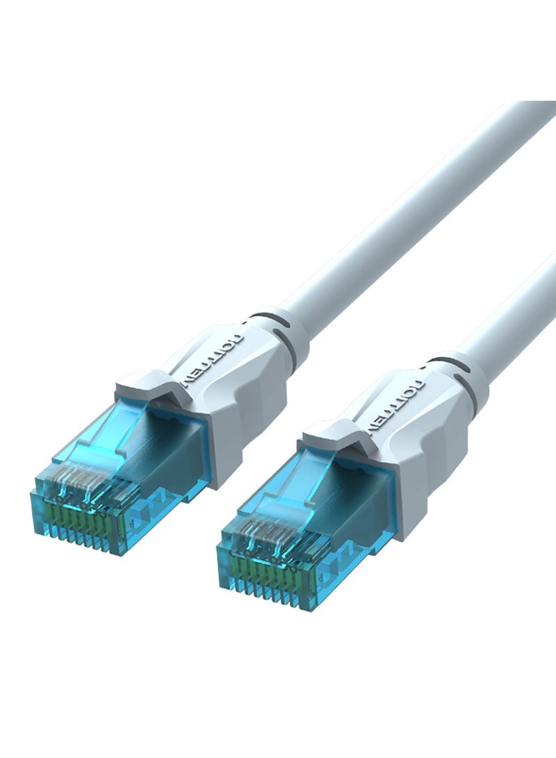 VENTION High Quality 15.0m High-speed Cat5E 100Mbps RJ45 Network LAN Cable White  - Image 1