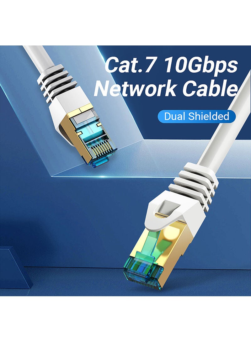 فينشن كابل شبكة Cat.7 SSTP بمنفذ RJ45 وغلاف ثنائي للعزل بسرعة 10 جيجابت في الثانية متعدد الألوان - Image 3
