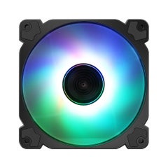 Generic 12 cm Computer Cooling Fan Case With Hydraulic Bearing 10 LED Lamp Beads Black  - Image 4