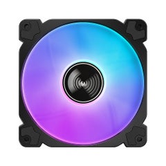 Generic 12 cm Computer Cooling Fan Case With Hydraulic Bearing 10 LED Lamp Beads Black  - Image 1