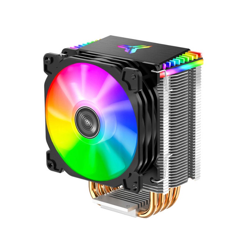 Generic 4 Heat Pipes 5V ARGB Tower CPU Cooling Fan Black  - Image 1