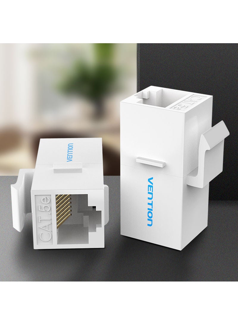 VENTION Connector Cat.5e UTP Keystone Jack Coupler For Network Cable Extension White  - Image 4