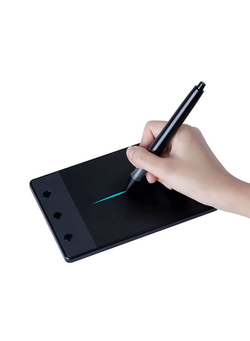 HUION - H420 Professional Digital Drawing Graphics Tablet With Pen Black - Image 1
