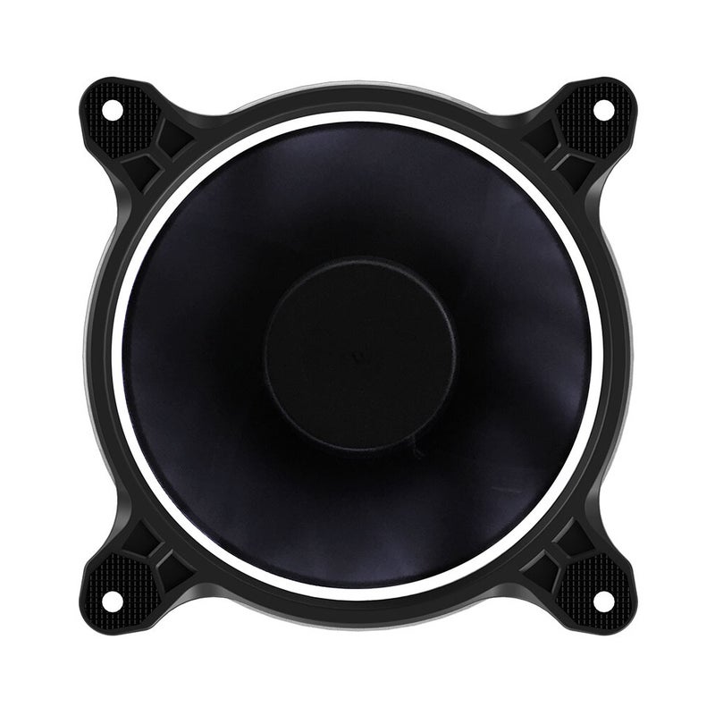 12cm Chassis Case Fan With Hydraulic Bearing 25 LED Lamp Beads Black/White  - Image 1