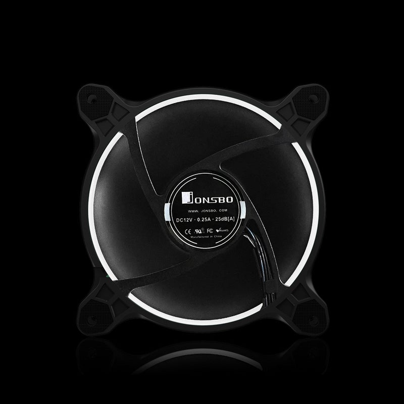 12cm Chassis Case Fan With Hydraulic Bearing 25 LED Lamp Beads Black/White  - Image 4