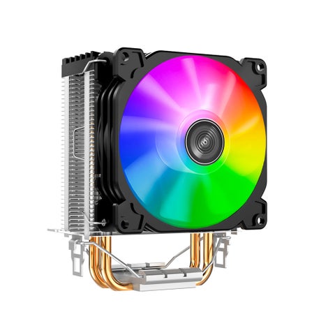CR-1200 2 Heat Pipes Tower CPU Cooler Fan For Intel LGA1200/Intel 1151/AMD AM4/FM2+ Black