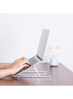 Generic 7-Level Adjustable Height Laptop Stand Silver  - Image 5