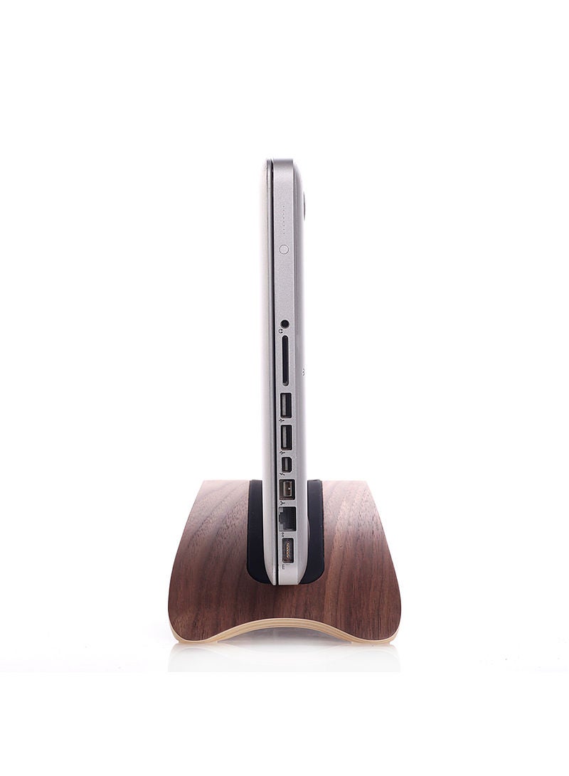 SAMDI - Wood Vertical Laptop Holder Stand Black - Image 1
