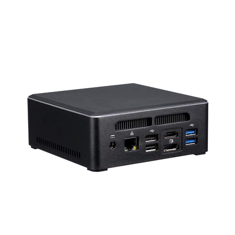 Generic - AMD Ryzen 3 2200U 8GB RAM M.2 NVNE SSD Radeon Vega Graphics Mini PC Black - Image 1