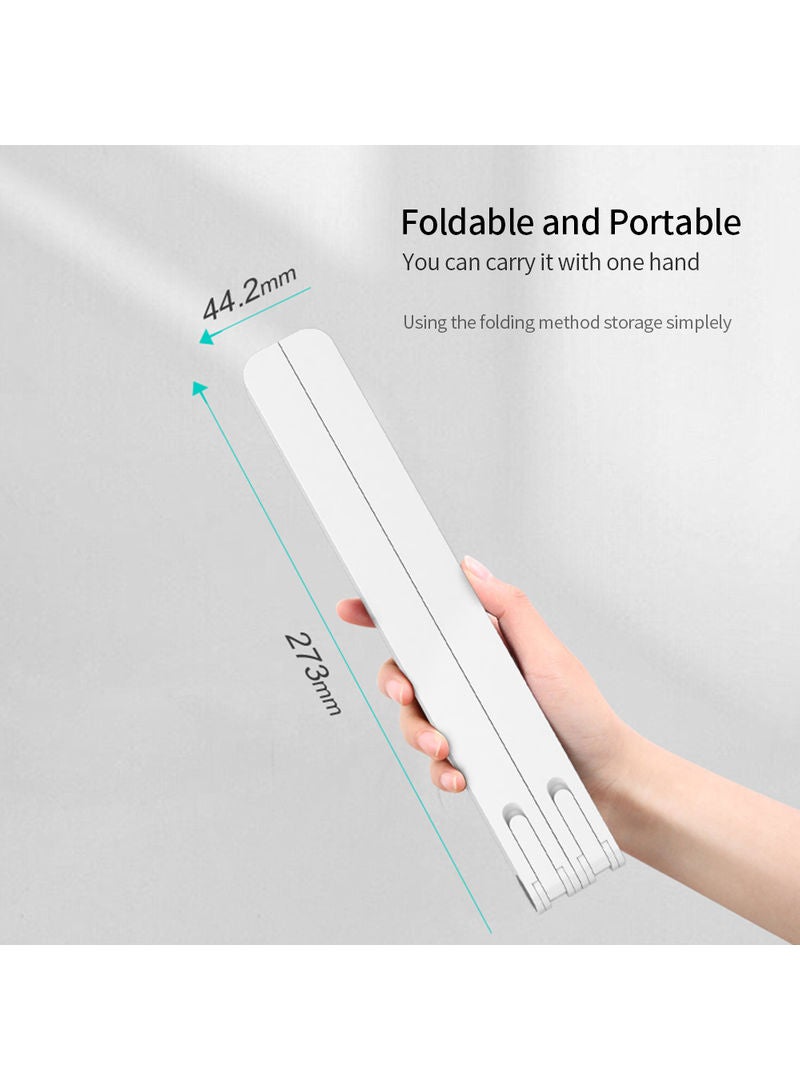 Foldable Height Adjustable Laptop Stand White  - Image 3