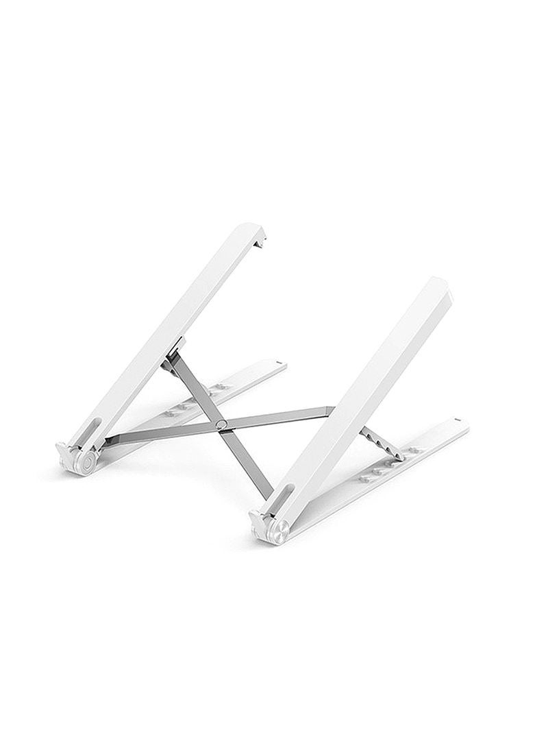 Foldable Height Adjustable Laptop Stand White  - Image 1