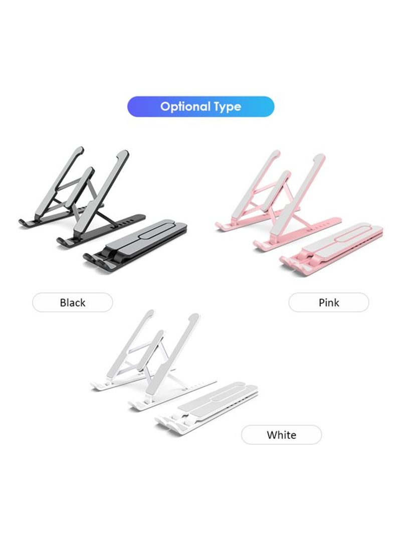 Height Adjustable Laptop Stand Pink  - Image 2