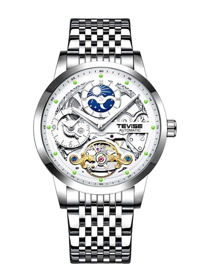 Tevise Men's Stainless Steel Wrist Watch J4485W-KM - 42 mm - Silver - Image 1