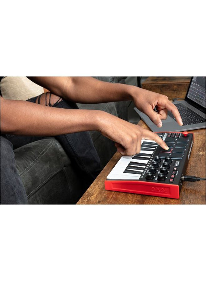 Akai Professional - MPK Mini 3 Mini Keyboard Controller Red - Image 1