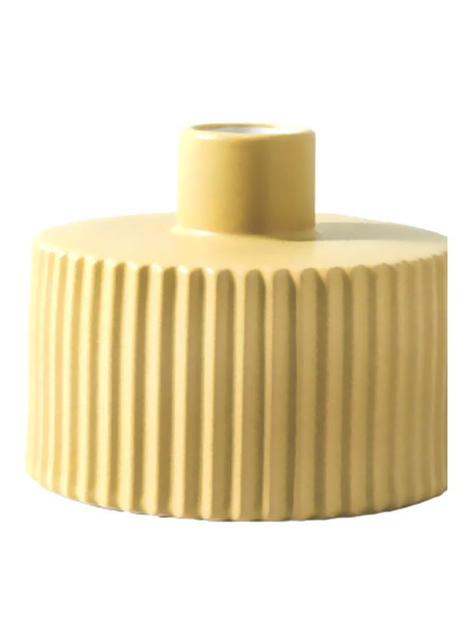Beauenty Decorative Flower Vase Yellow 13x10cm  - Image 1