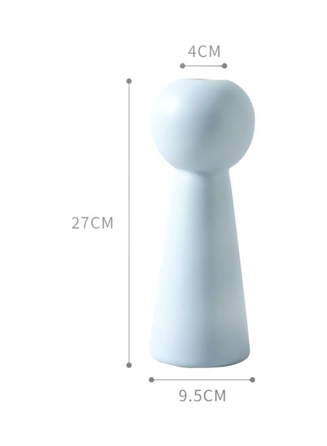 Beauenty Decorative Flower Vase Light Blue 27x9.5cm  - Image 2
